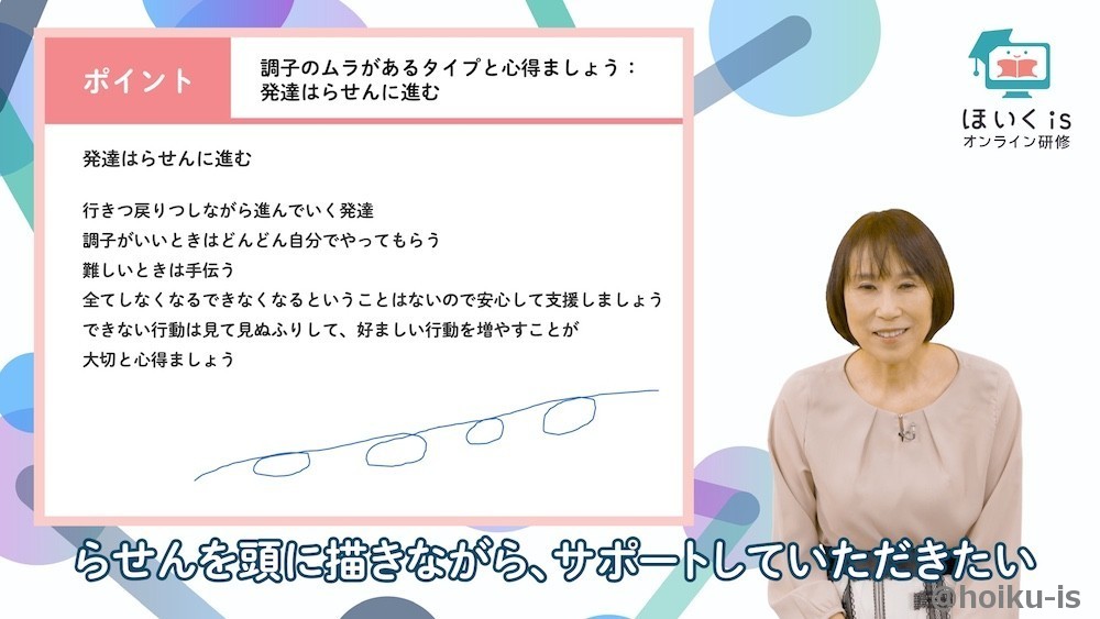 発達について解説する藤原先生