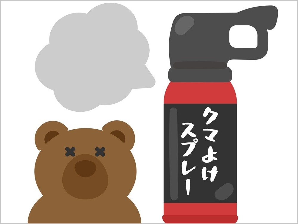 クマスプレーのイラスト
