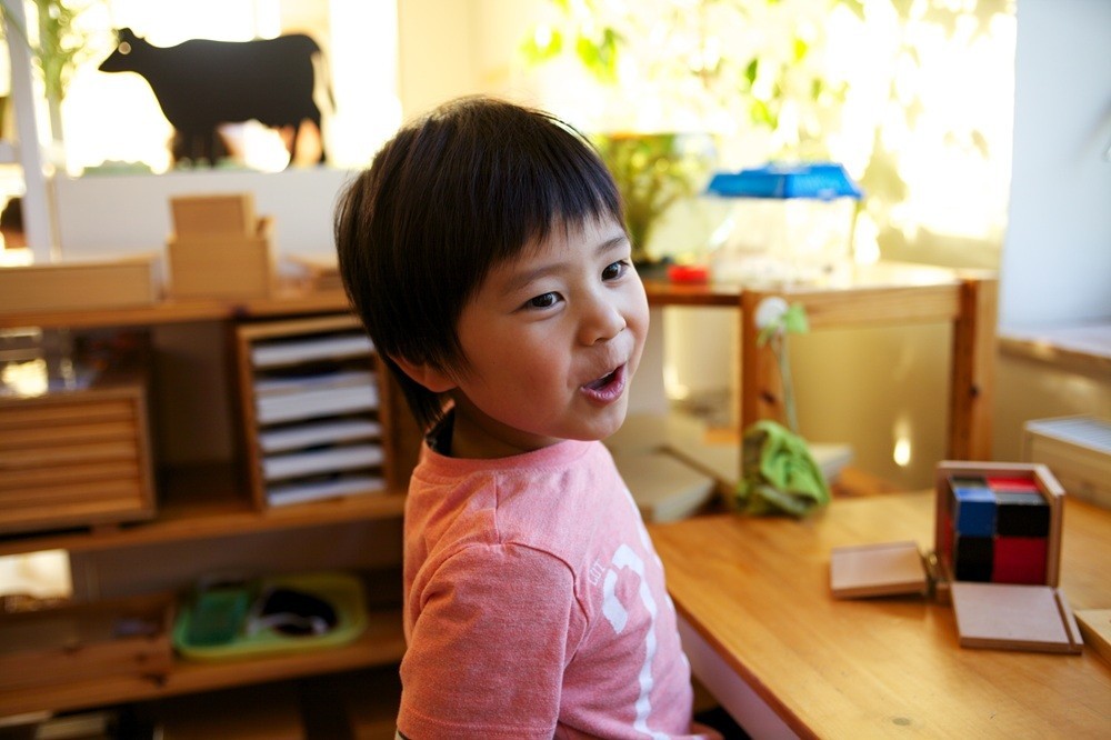 モンテッソーリ教育の園児