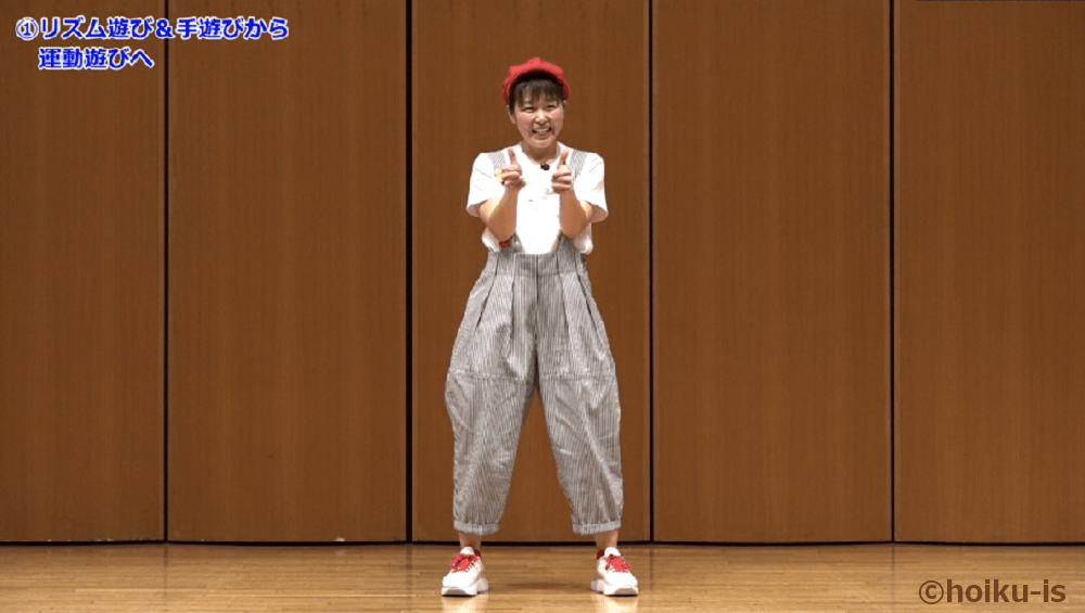全身運動をする森麻美先生