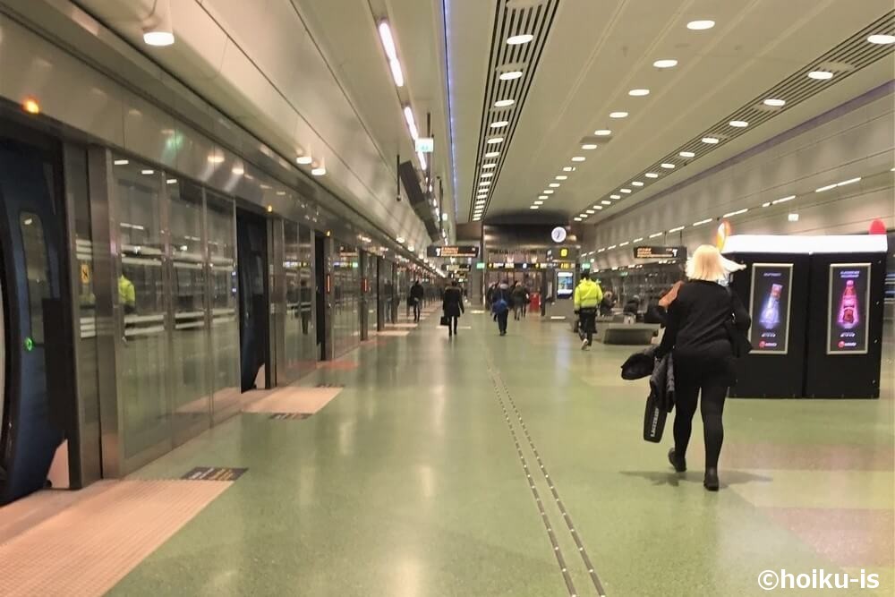 スウェーデンの空港のロビー