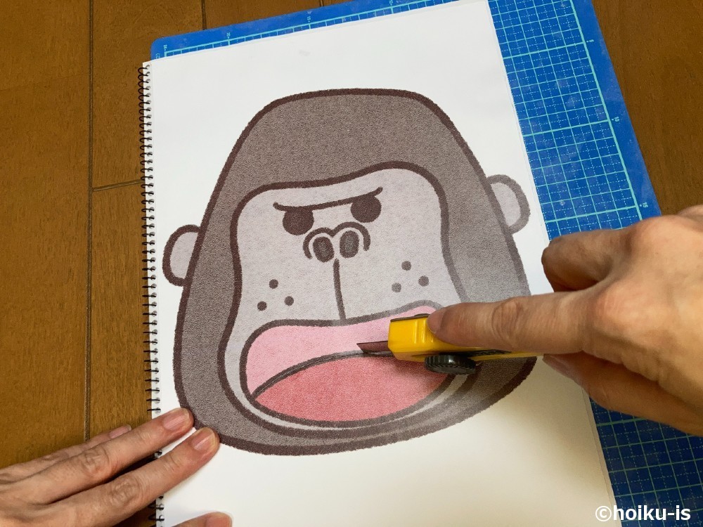 ゴリラの顔
